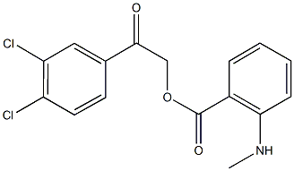 2-(3,4-dichlorophenyl)-2-oxoethyl 2-(methylamino)benzoate Struktur