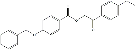 2-(4-ethylphenyl)-2-oxoethyl 4-(benzyloxy)benzoate Struktur