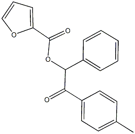 2-(4-methylphenyl)-2-oxo-1-phenylethyl 2-furoate Struktur