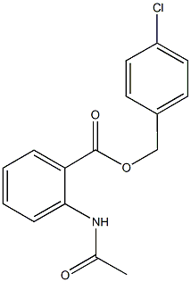 4-chlorobenzyl 2-(acetylamino)benzoate Struktur