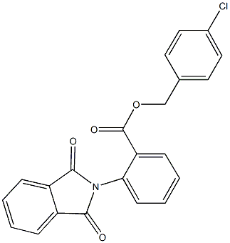 4-chlorobenzyl 2-(1,3-dioxo-1,3-dihydro-2H-isoindol-2-yl)benzoate Struktur