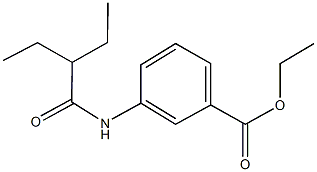 ethyl 3-[(2-ethylbutanoyl)amino]benzoate Struktur