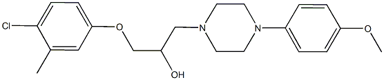 1-(4-chloro-3-methylphenoxy)-3-[4-(4-methoxyphenyl)-1-piperazinyl]-2-propanol Struktur