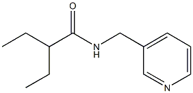 2-ethyl-N-(3-pyridinylmethyl)butanamide Struktur