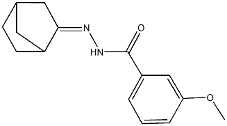 N'-bicyclo[2.2.1]hept-2-ylidene-3-methoxybenzohydrazide Struktur