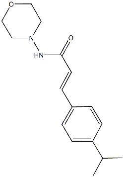 3-(4-isopropylphenyl)-N-(4-morpholinyl)acrylamide Struktur