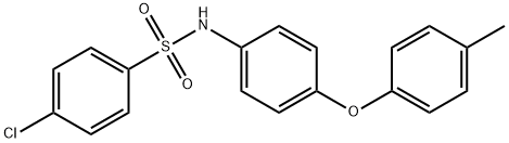 4-chloro-N-[4-(4-methylphenoxy)phenyl]benzenesulfonamide Struktur