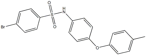 4-bromo-N-[4-(4-methylphenoxy)phenyl]benzenesulfonamide Struktur