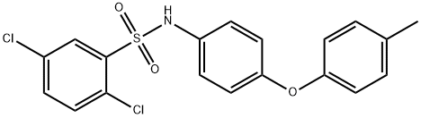 2,5-dichloro-N-[4-(4-methylphenoxy)phenyl]benzenesulfonamide Struktur