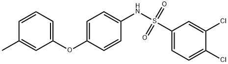 3,4-dichloro-N-[4-(3-methylphenoxy)phenyl]benzenesulfonamide Struktur