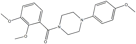 1-(2,3-dimethoxybenzoyl)-4-(4-methoxyphenyl)piperazine Struktur