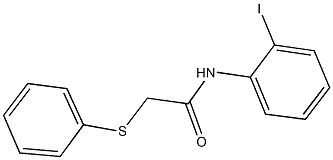 N-(2-iodophenyl)-2-(phenylsulfanyl)acetamide Struktur