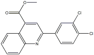 methyl 2-(3,4-dichlorophenyl)-4-quinolinecarboxylate Struktur