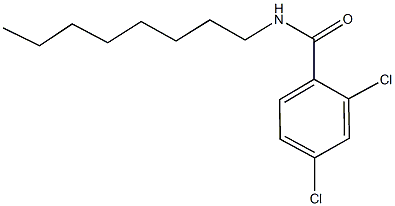 2,4-dichloro-N-octylbenzamide Struktur