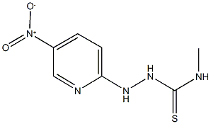 2-{5-nitro-2-pyridinyl}-N-methylhydrazinecarbothioamide Struktur