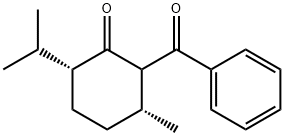 2-benzoyl-6-isopropyl-3-methylcyclohexanone Struktur