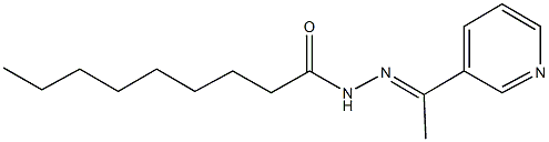 N'-[1-(3-pyridinyl)ethylidene]nonanohydrazide Struktur