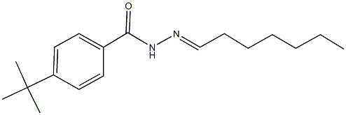 4-tert-butyl-N'-heptylidenebenzohydrazide Struktur