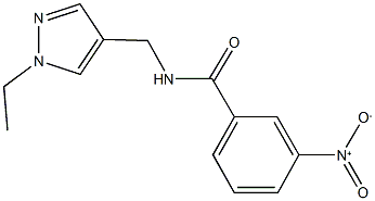 N-[(1-ethyl-1H-pyrazol-4-yl)methyl]-3-nitrobenzamide Struktur