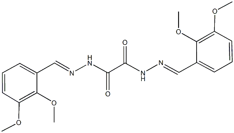 N'~1~,N'~2~-bis(2,3-dimethoxybenzylidene)ethanedihydrazide Struktur