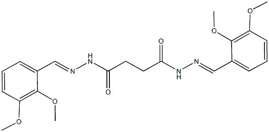 N'~1~,N'~4~-bis(2,3-dimethoxybenzylidene)succinohydrazide Struktur