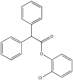 2-chlorophenyl diphenylacetate Struktur