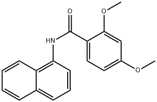 2,4-dimethoxy-N-(1-naphthyl)benzamide Struktur