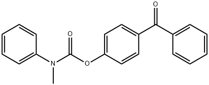 4-benzoylphenyl methyl(phenyl)carbamate Struktur