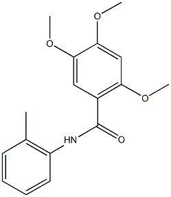 2,4,5-trimethoxy-N-(2-methylphenyl)benzamide Struktur