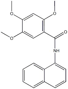 2,4,5-trimethoxy-N-(1-naphthyl)benzamide Struktur