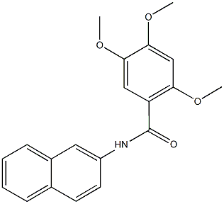 2,4,5-trimethoxy-N-(2-naphthyl)benzamide Struktur