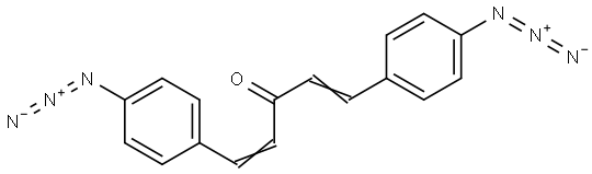 1,5-bis(4-azidophenyl)-1,4-pentadien-3-one Struktur