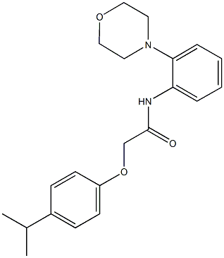 2-(4-isopropylphenoxy)-N-[2-(4-morpholinyl)phenyl]acetamide Struktur