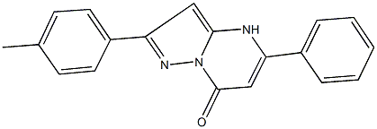 2-(4-methylphenyl)-5-phenylpyrazolo[1,5-a]pyrimidin-7(4H)-one Struktur