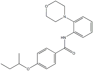 4-sec-butoxy-N-(2-morpholin-4-ylphenyl)benzamide Struktur