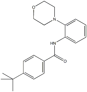 4-tert-butyl-N-[2-(4-morpholinyl)phenyl]benzamide Struktur