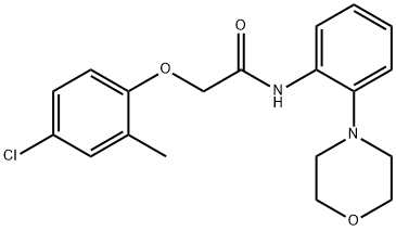 2-(4-chloro-2-methylphenoxy)-N-(2-morpholin-4-ylphenyl)acetamide Struktur