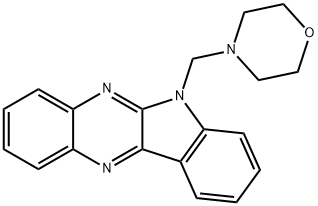 6-(4-morpholinylmethyl)-6H-indolo[2,3-b]quinoxaline Struktur