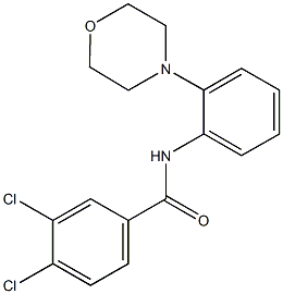 3,4-dichloro-N-(2-morpholin-4-ylphenyl)benzamide Struktur