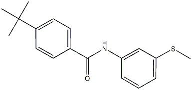 4-tert-butyl-N-[3-(methylsulfanyl)phenyl]benzamide Struktur