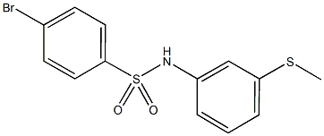 4-bromo-N-[3-(methylsulfanyl)phenyl]benzenesulfonamide Struktur