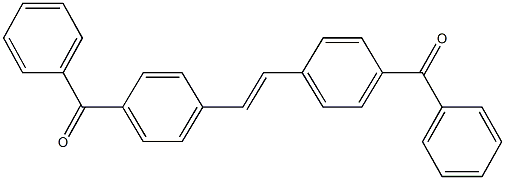 {4-[2-(4-benzoylphenyl)vinyl]phenyl}(phenyl)methanone Struktur