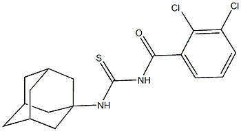 N-(1-adamantyl)-N'-(2,3-dichlorobenzoyl)thiourea Struktur