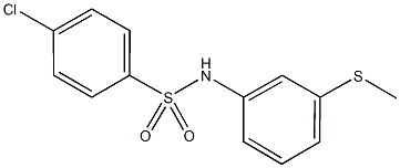 4-chloro-N-[3-(methylsulfanyl)phenyl]benzenesulfonamide Struktur