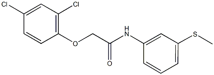 2-(2,4-dichlorophenoxy)-N-[3-(methylsulfanyl)phenyl]acetamide Struktur