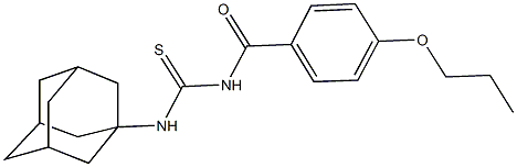 N-(1-adamantyl)-N'-(4-propoxybenzoyl)thiourea Struktur