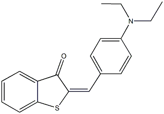 2-[4-(diethylamino)benzylidene]-1-benzothiophen-3(2H)-one Struktur