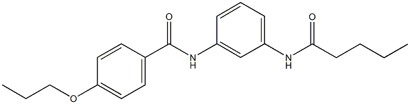 N-[3-(pentanoylamino)phenyl]-4-propoxybenzamide Struktur