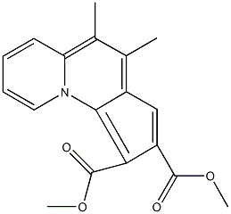 dimethyl 4,5-dimethylcyclopenta[c]quinolizine-1,2-dicarboxylate Struktur