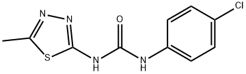 N-(4-chlorophenyl)-N'-(5-methyl-1,3,4-thiadiazol-2-yl)urea Struktur